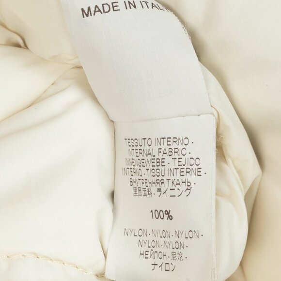 Brunello Cucinelli SS/15 Ecru Taffeta Quilted Down Vest - Picture 11 of 13